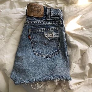 Vintage Distressed Levi’s Orange Tab Shorts
